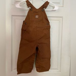 Brown Carhartt 2T Overalls NWOT